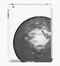 Black and white planet earth iPad Case/Skin