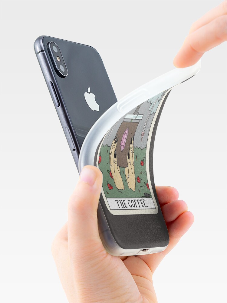 Alternate view of (Black) Coffee Reading iPhone Case & Cover