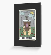 (Black) Coffee Reading Greeting Card