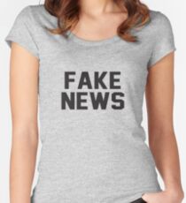fake news Women's Fitted Scoop T-Shirt