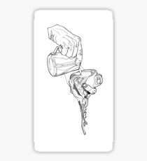 Latte Pour Sticker