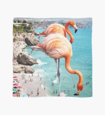 Pañuelo Flamencos en la playa #redbubble #decor