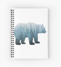 Misty Forest Bear - Türkis Spiralblock