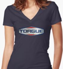 Torgue Logo v.2 Women's Fitted V-Neck T-Shirt