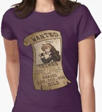 WANTED (Purple Ver.) Women's Fitted T-Shirt