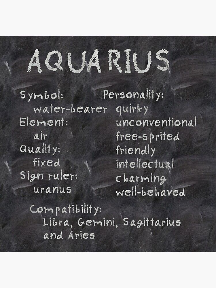 aquarius-traits-poster-by-adiosmillet-redbubble