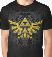 Hyrule Emblem Gelb Grafik T-Shirt