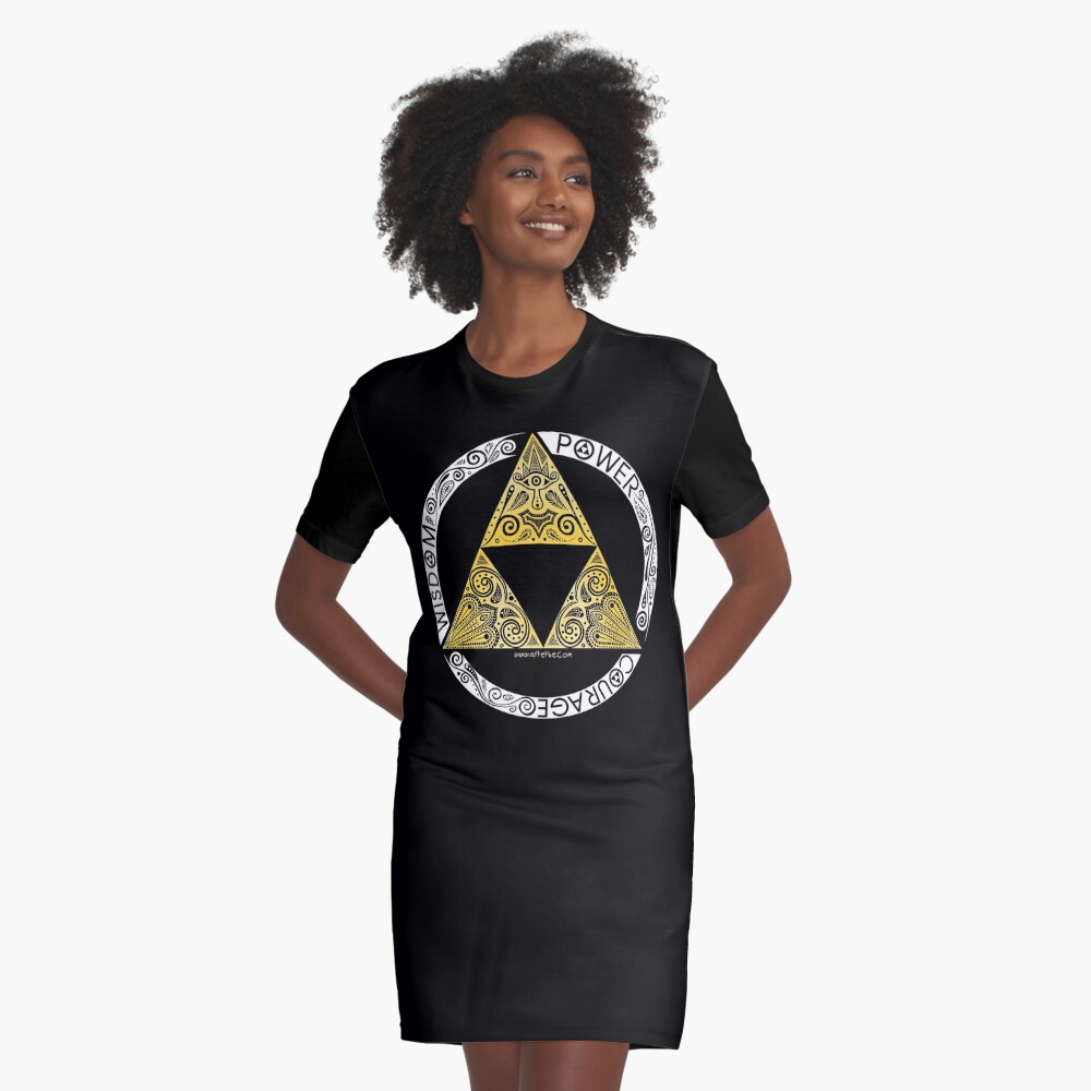 Zelda - Triforce circle Graphic T-Shirt Dress