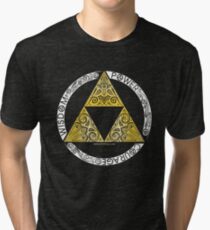 Zelda - Triforce circle Tri-blend T-Shirt