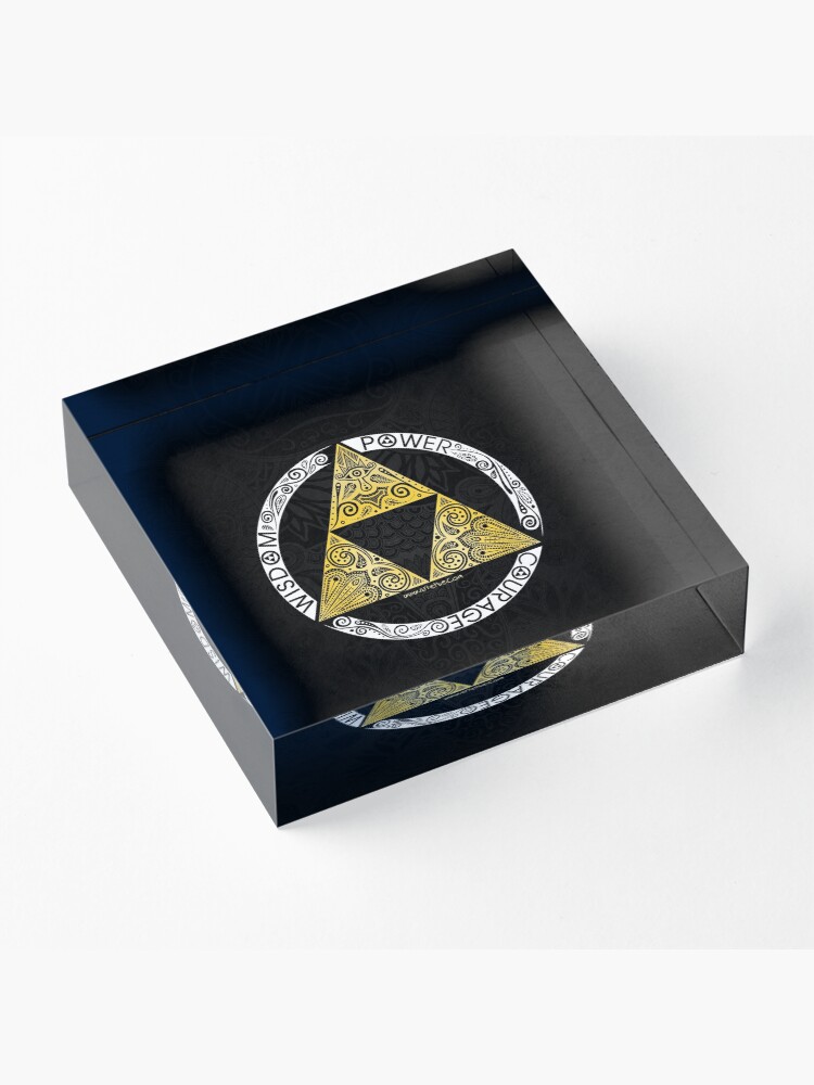 Alternate view of Zelda - Triforce circle Acrylic Block