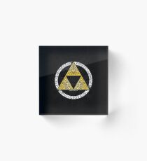 Zelda - Triforce circle Acrylic Block