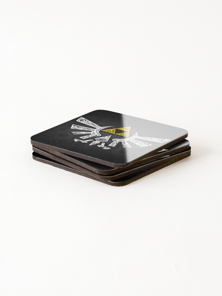 Alternate view of Zelda - Hyrule doodle Coasters (Set of 4)