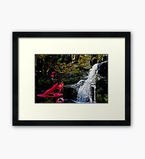 CANOE & ABSEIL Framed Print