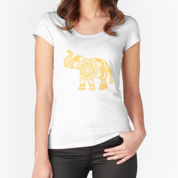Spirit Animal Elephant Symbolic Spiritual Unique Graphic Baseball T-Shirt Tee