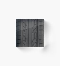 Rennwagen-Reifenabschnitt Acrylblock
