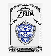 Lámina fotográfica Zelda legend - Link Shield Doodle