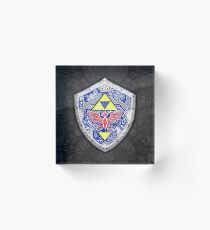 Zelda - Link Shield doodle Acrylic Block