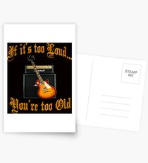 Music Guitar Fan Concert Lover Postcards