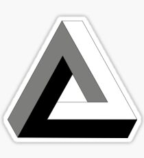 Penrose Triangle, Impossible Triangle Sticker