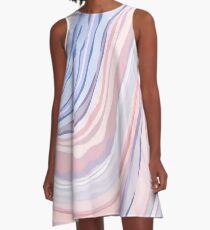 Pastel Marble A-Line Dress