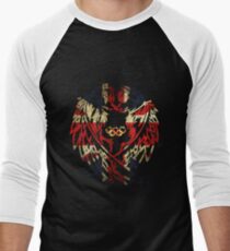 BRITAIN FIRE RINGS WOLF LOVE Men's Baseball ¾ T-Shirt