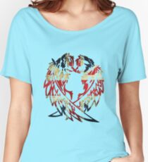 BRITAIN WOLF LOVE Women's Relaxed Fit T-Shirt