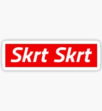 Skrt Skrt Red Finesse Graphic Sticker