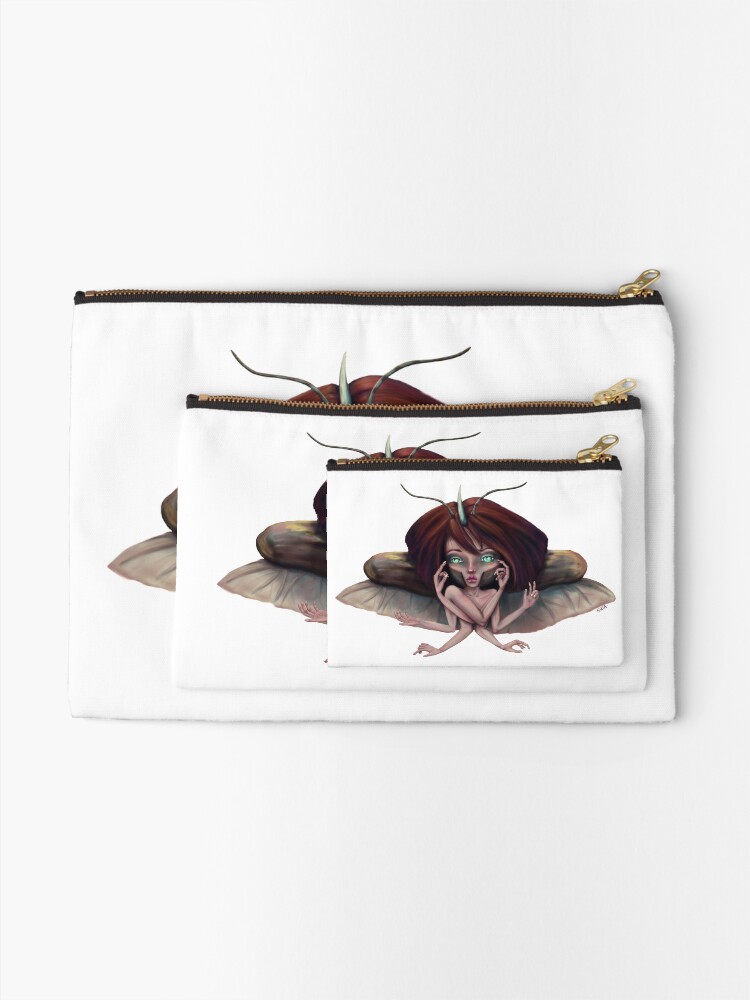 Alternate view of Giant Horned Beetles Have Many Talents Zipper Pouch