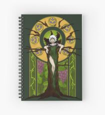 Green Lightning Spiral Notebook