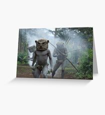 Asaro Mudmen, Papua New Guinea Greeting Card