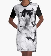 Spring Flowers Graphic T-Shirt Dress