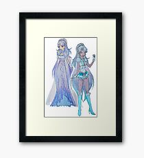 sailor/princess winter Framed Print