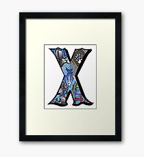 Doodle Letter X Framed Print