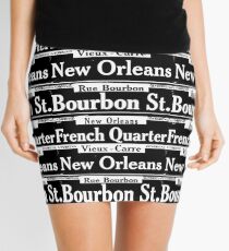 Street Sign Scenes of New Orleans Mini Skirt