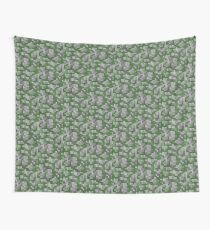 Mossy Cobblestone Wall Tapestry