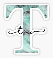 marble watercolor - tau Sticker