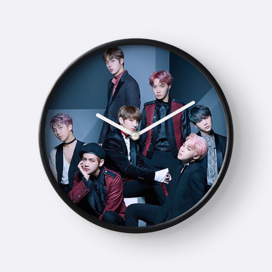 "BTS Group " Clocks by Infirez Redbubble