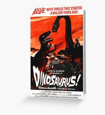 Dinosaurus ! - vintage movie poster Greeting Card