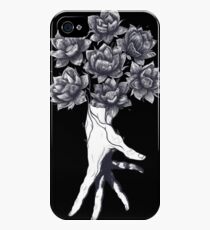 Hand with lotuses on black iPhone 4s/4 Case