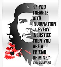 Das klassische Che Guevara Vintage und Retro revolutionäre Zitat Shirt. Poster
