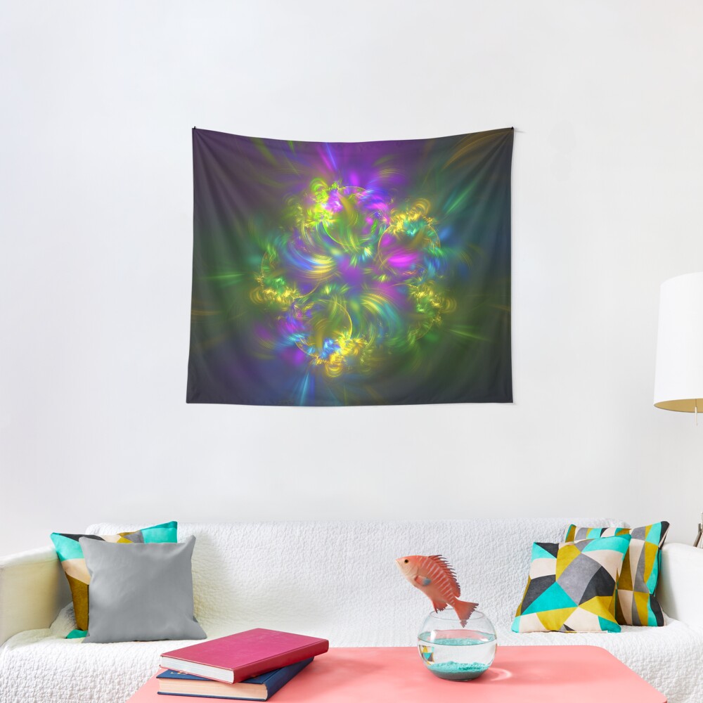 Five stars #fractals Tapestry