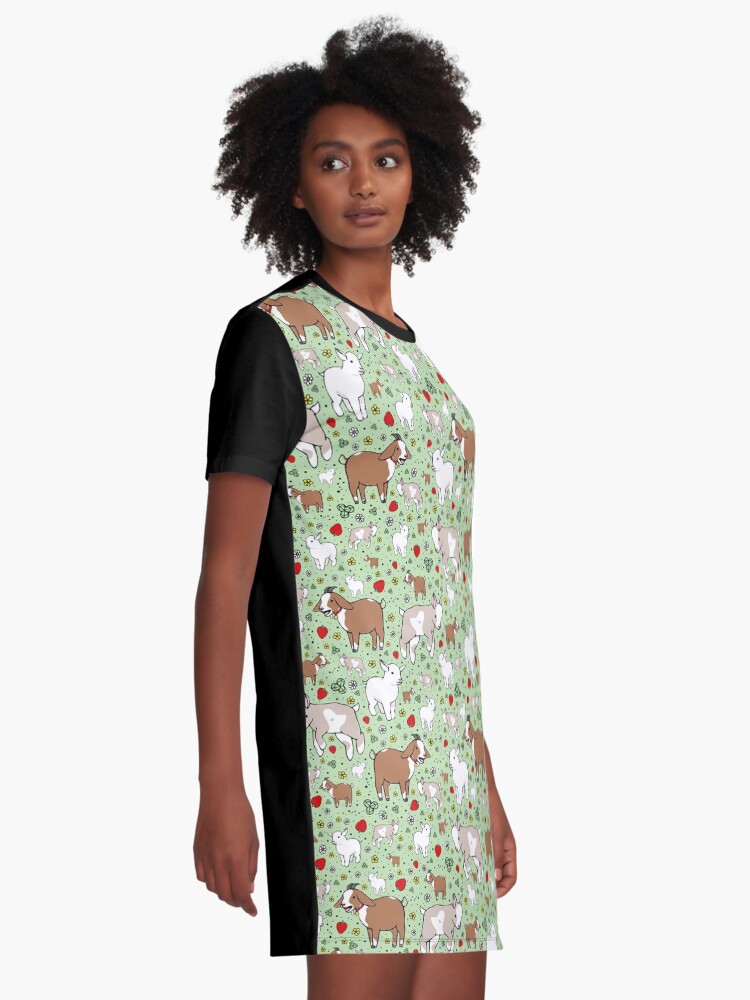 Alternate view of Goats Graphic T-Shirt Dress