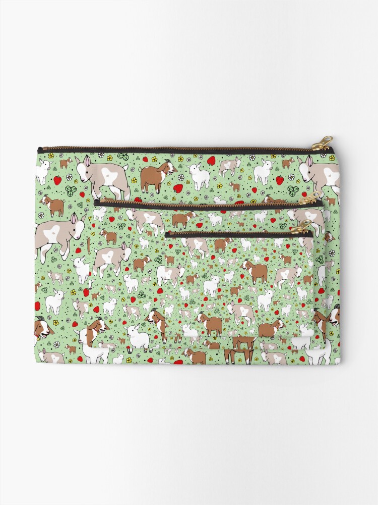 Alternate view of Goats Zipper Pouch