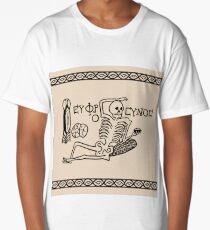 Be Cheerful, Live Well Skeleton Long T-Shirt