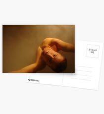 Man in White Steam Postcards