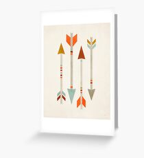 Four Arrows Greeting Card