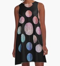 Lunar Cycle (Dark) A-Line Dress