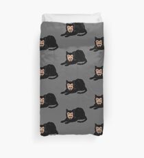 Vlad the Cat (Gray) Duvet Cover