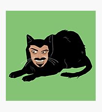 Vlad the Cat (Green) Photographic Print