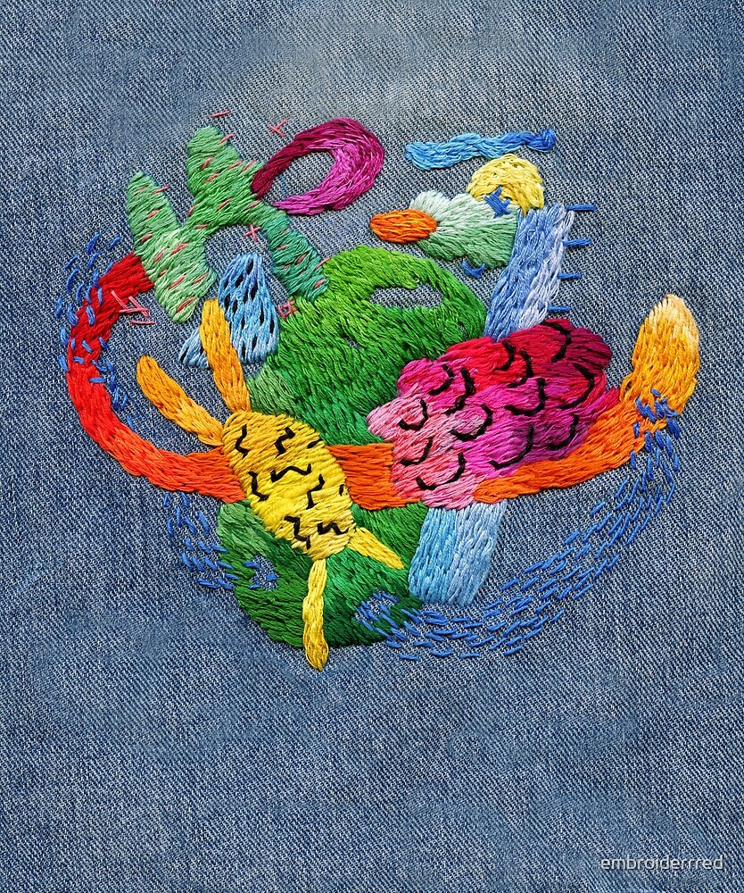 abstract embroidery by embroiderrred  redbubble abstract embroidery by embroiderrred  redbubble